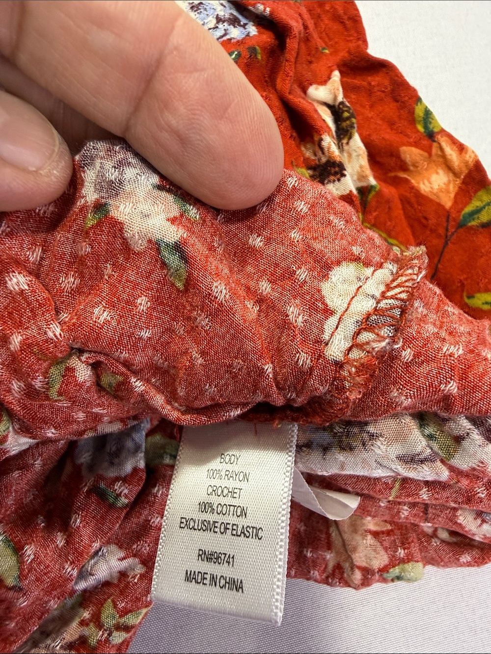 Oak & Trellis Burnt Orange Floral Maxi Dress Size XL - Picture 8 of 8